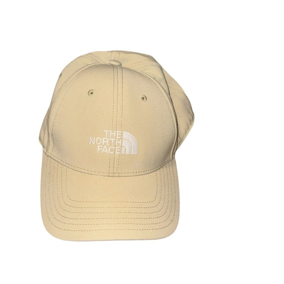 The North Face Light Tan Baseball Hat with White Embroidered Logo - Picture 1 of 9